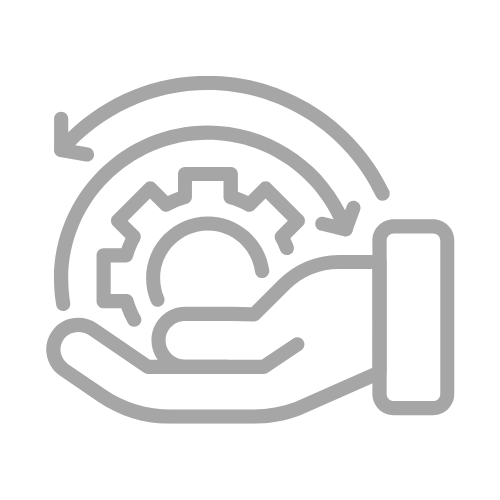 Cog in a wheel symbolizing working solutions
