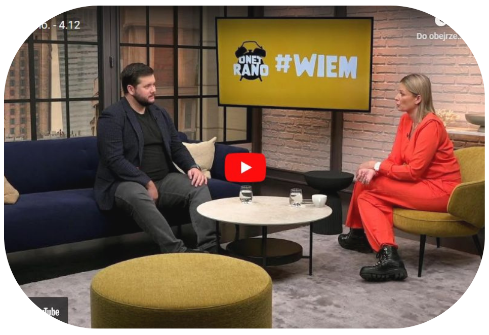 Wywiad w telewizji z prezenterką